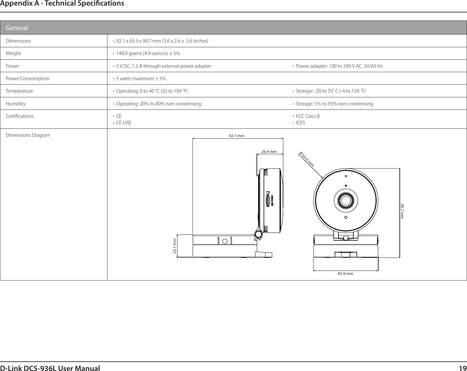 Page 19 of D Link CS8010LHA1 HD Wi-Fi Camera User Manual 