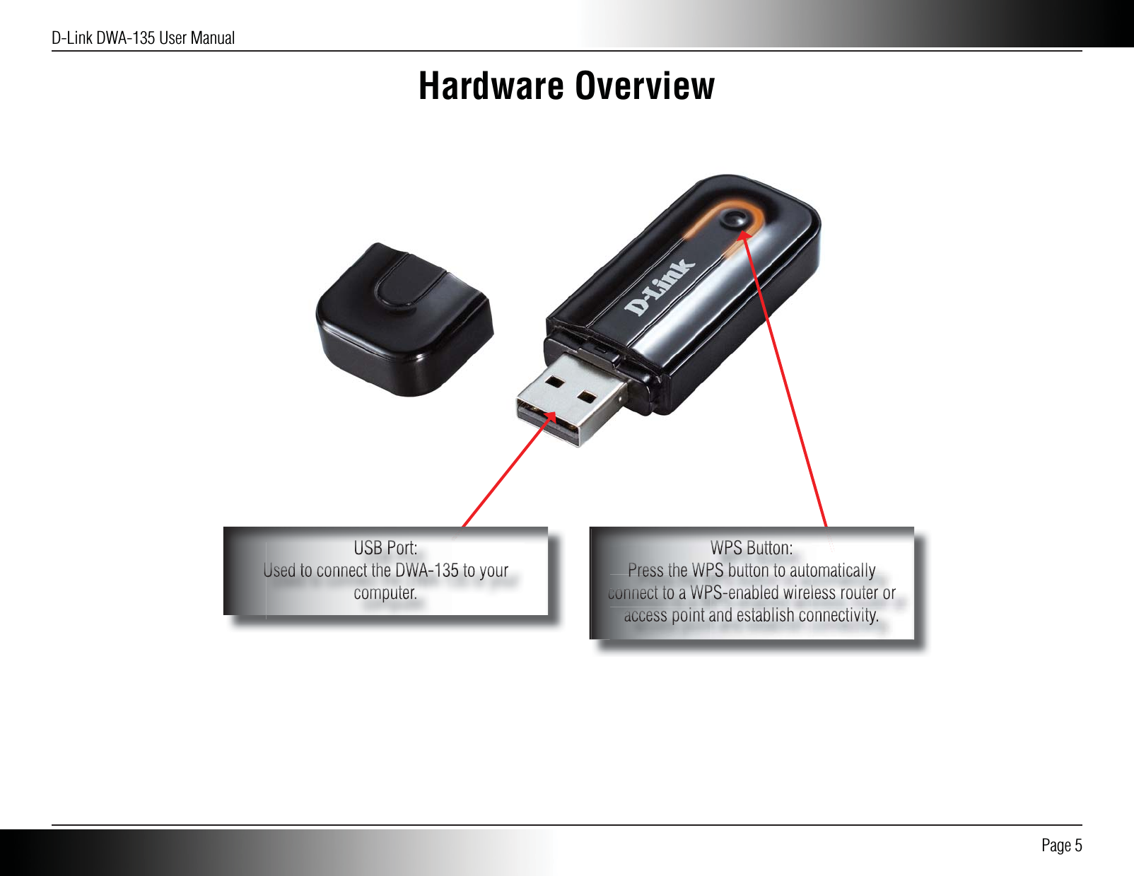 D-Link DWA-135 User Manual Page 5Hardware Overview