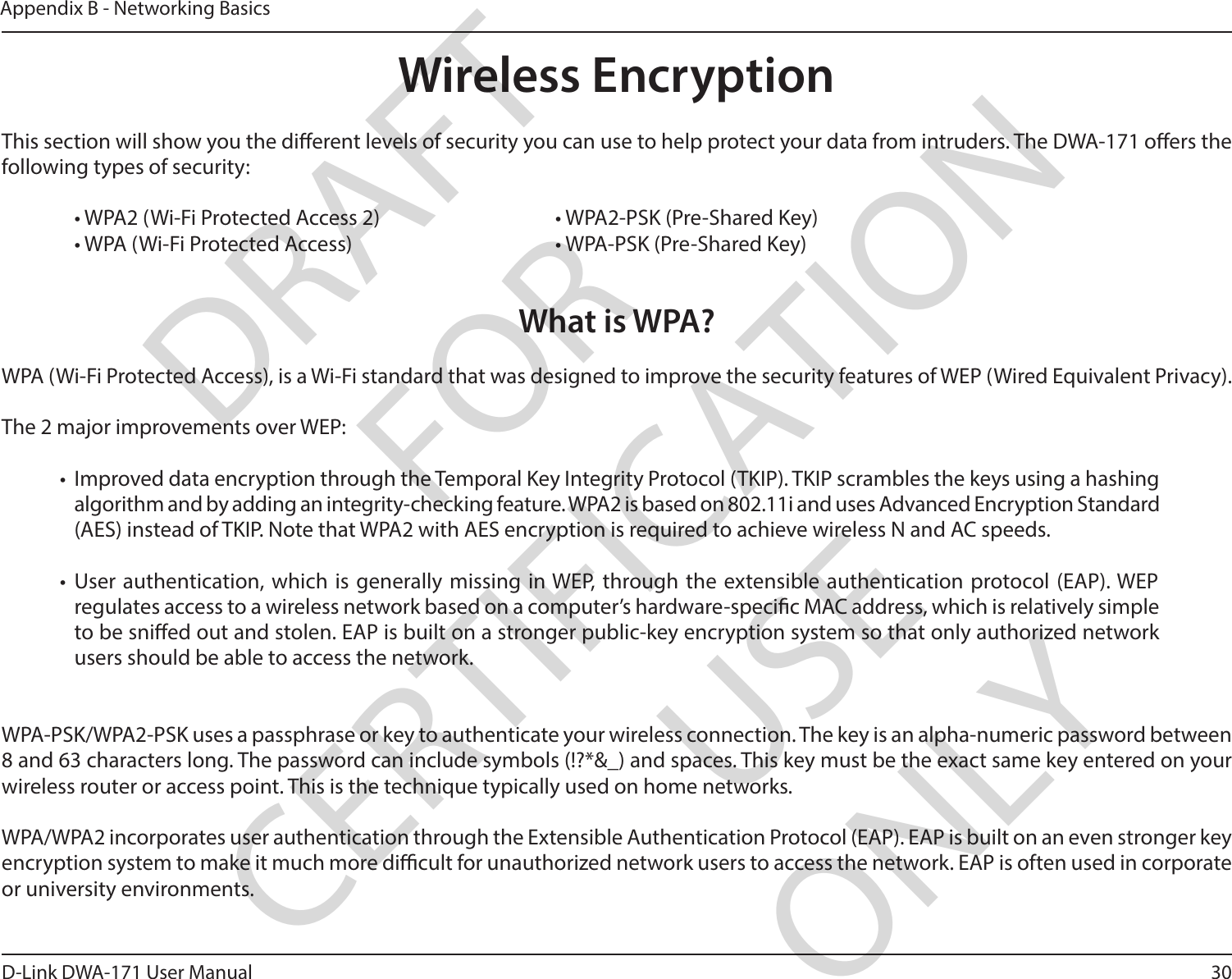 Page 30 of D Link WA171C1 AC600 MU-MIMO Wi-Fi USB Adapter User Manual 