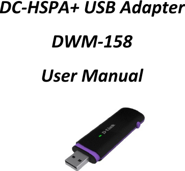 DC‐HSPA+USBAdapterDWM‐158UserManual