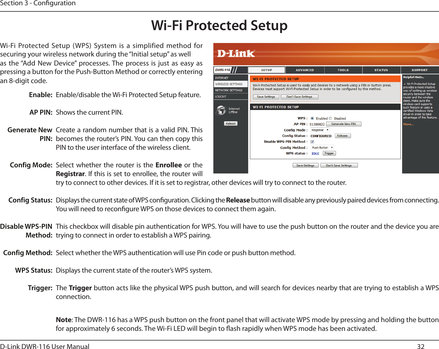 Page 36 of D Link WR116A1 Wireless N300 Multi-WAN Router User Manual 1