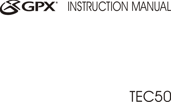 TEC50INSTRUCTION MANUAL