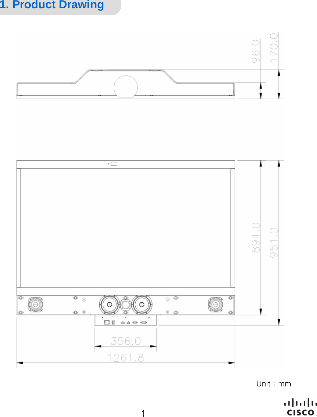 General Specification 1. Product DrawingUnit : mm1