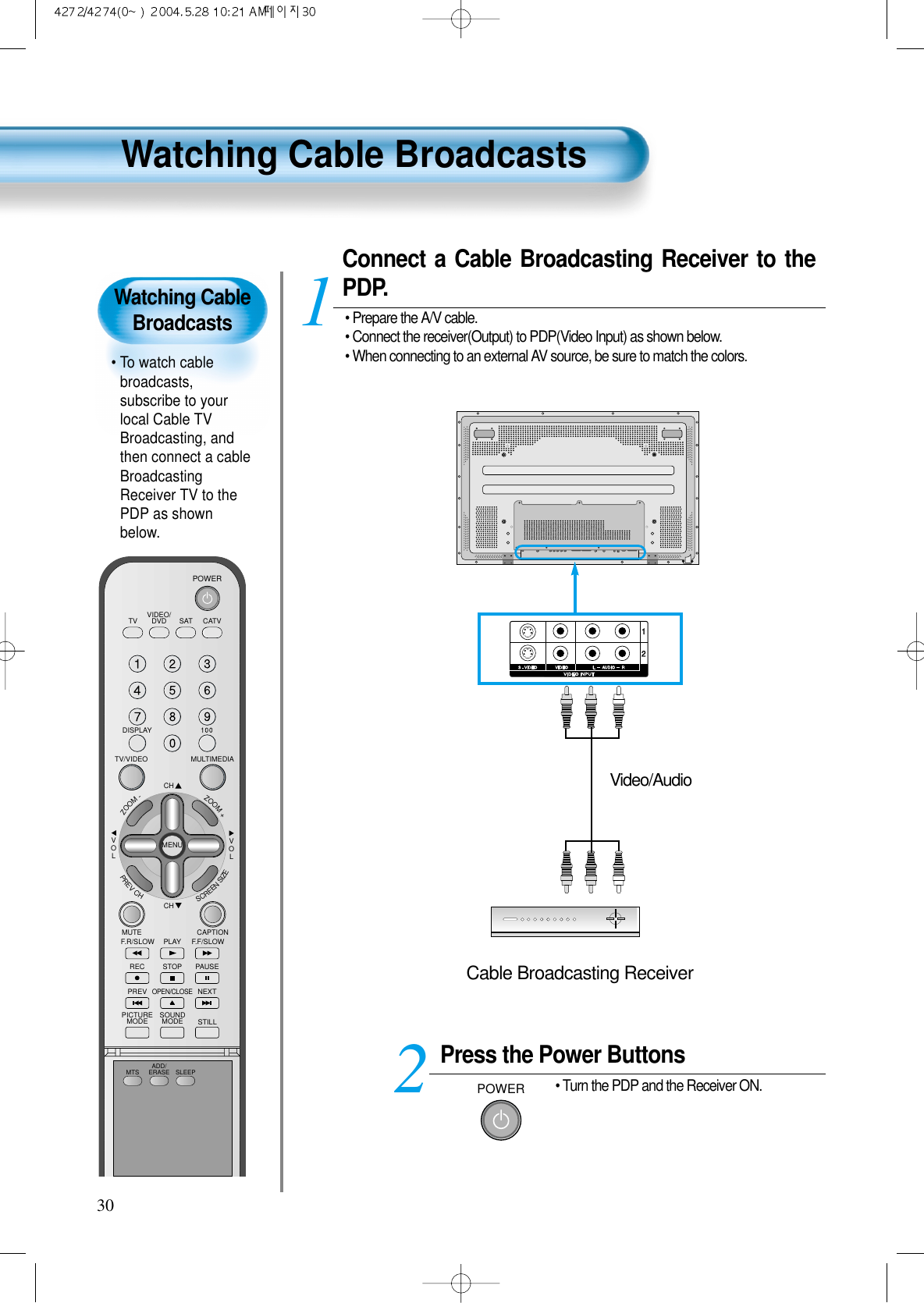Page 10 of DAEWOO Electronics DPN4274NH 42 Inches Plasma Display Panel User Manual 3