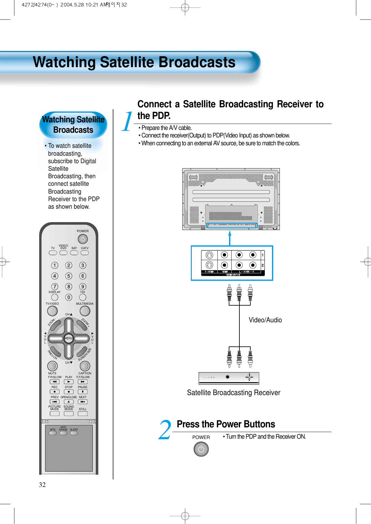 Page 12 of DAEWOO Electronics DPN4274NH 42 Inches Plasma Display Panel User Manual 3