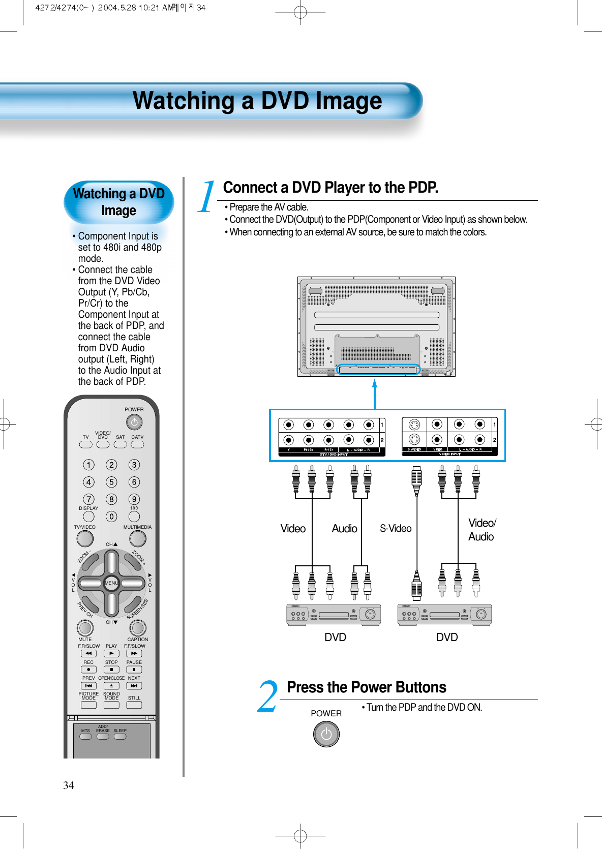 Page 14 of DAEWOO Electronics DPN4274NH 42 Inches Plasma Display Panel User Manual 3