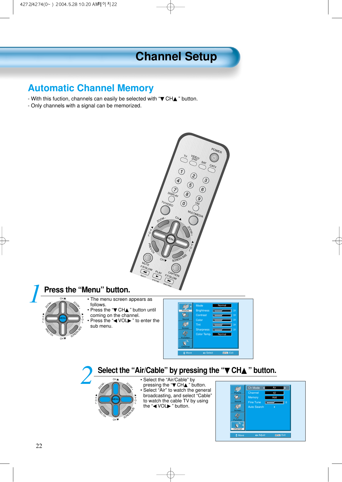 Page 2 of DAEWOO Electronics DPN4274NH 42 Inches Plasma Display Panel User Manual 3