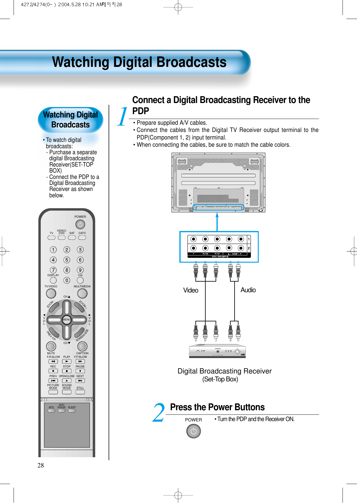 Page 8 of DAEWOO Electronics DPN4274NH 42 Inches Plasma Display Panel User Manual 3