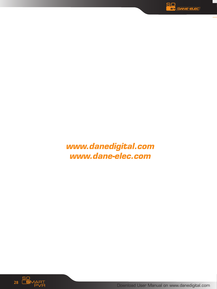 Download User Manual on www.danedigital.com28www.danedigital.comwww.dane-elec.com