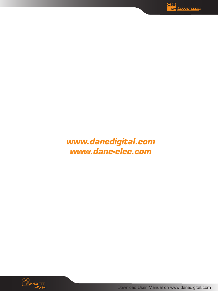 Download User Manual on www.danedigital.comwww.danedigital.comwww.dane-elec.com