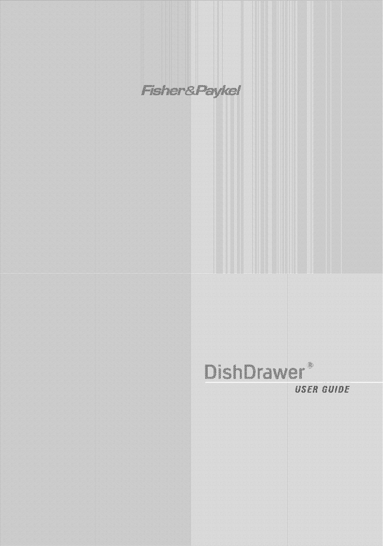 Dcs Dynamic Cooking Systems Dishwasher Manual L0404378