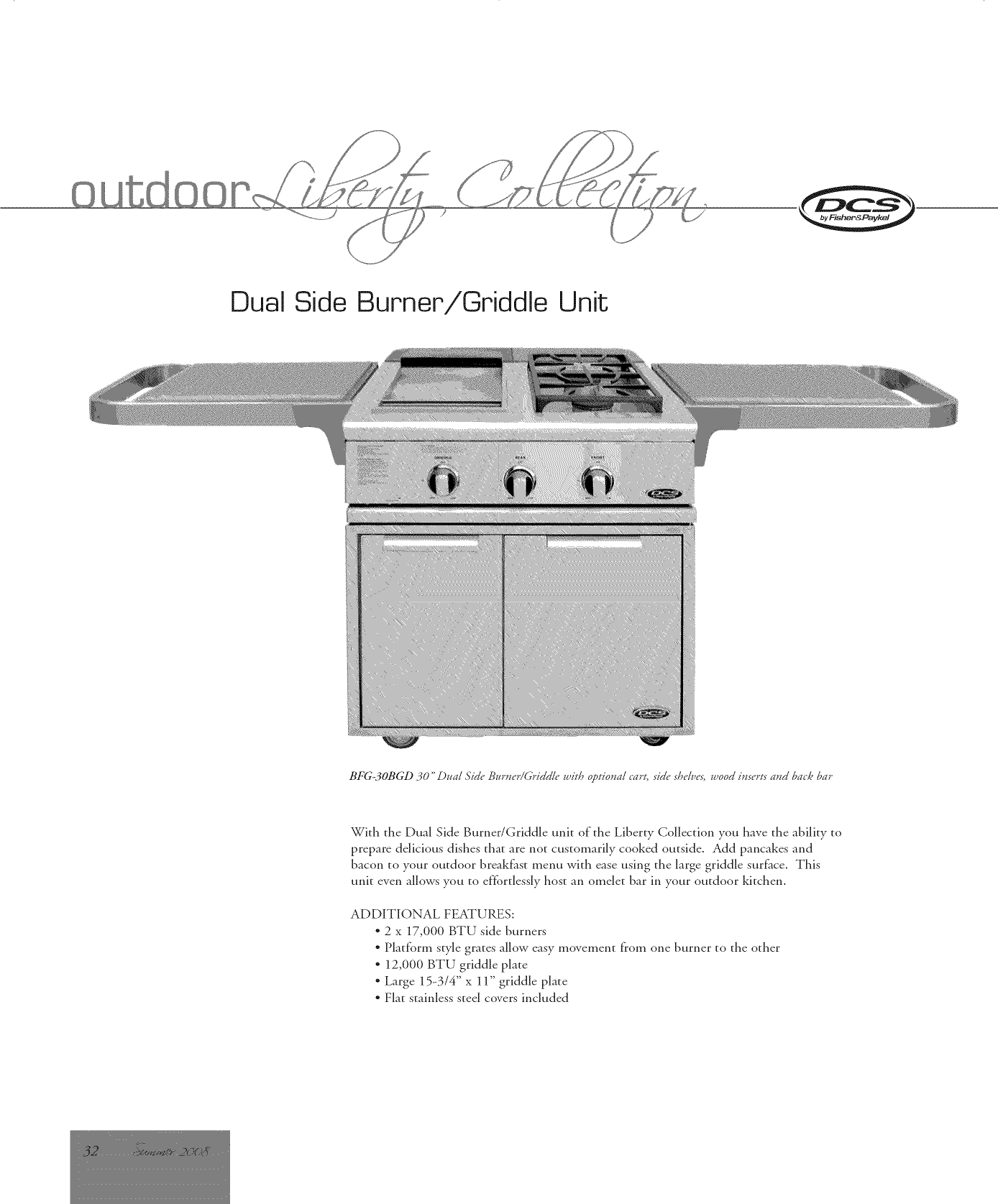 Page 1 of 2 - DCS  (DYNAMIC COOKING SYSTEMS) Grill, Gas Manual L1002498