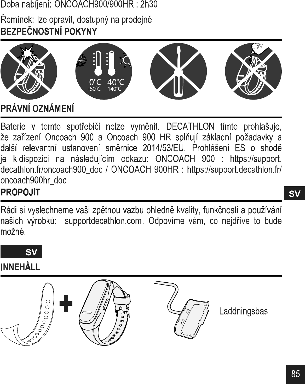 Page 30 of DECATHLON USA OC50018 ONCOACH 900 User Manual 02