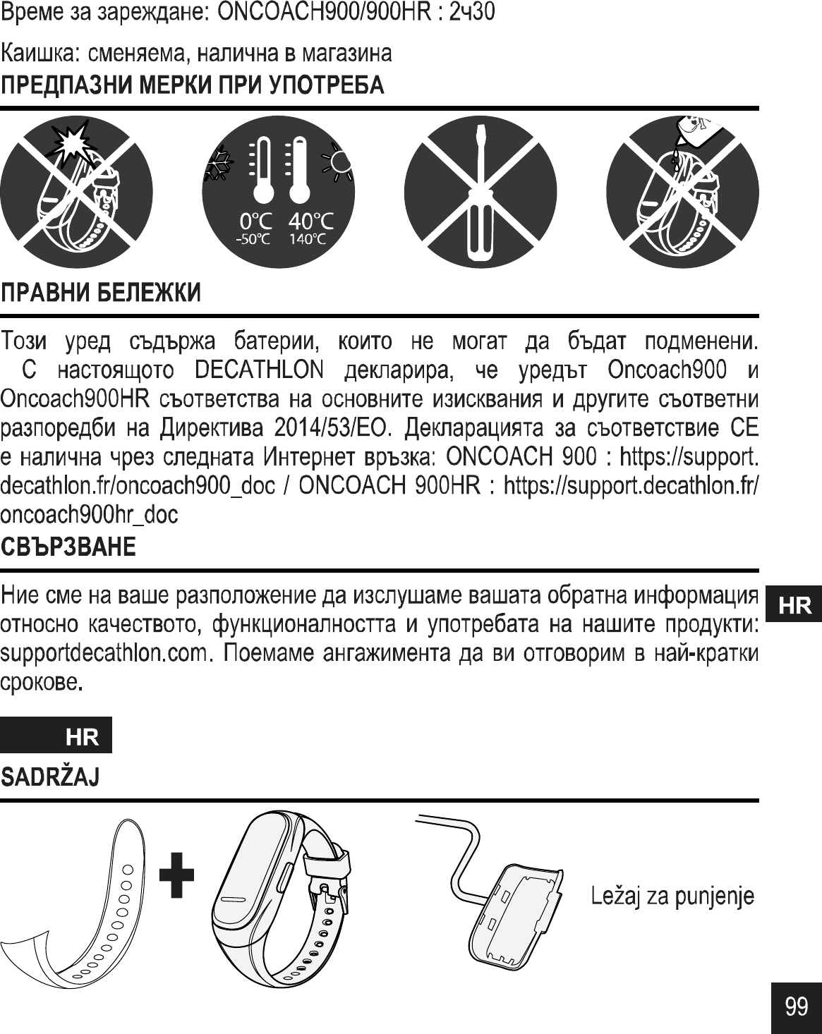 Page 44 of DECATHLON USA OC50018 ONCOACH 900 User Manual 02