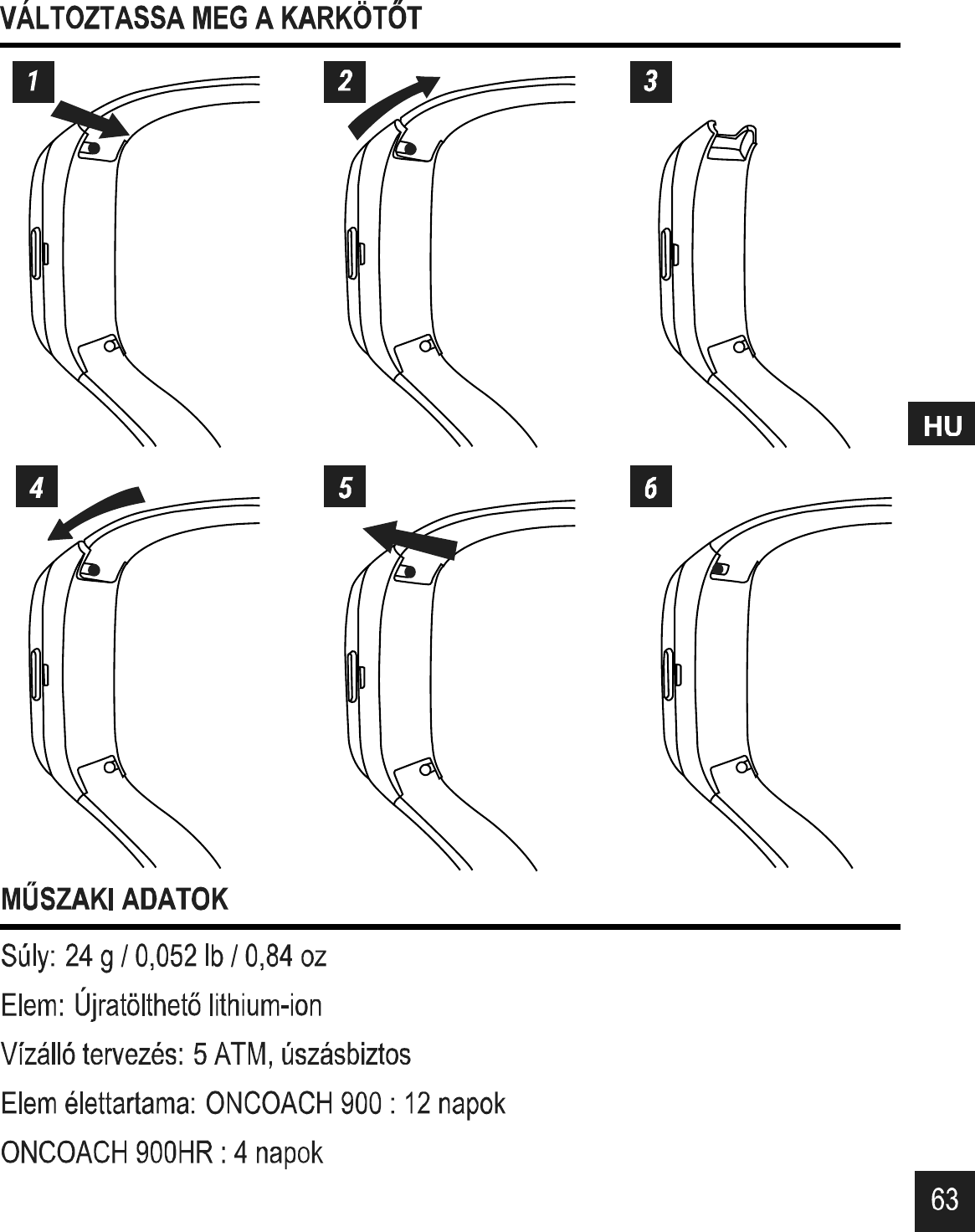 Page 8 of DECATHLON USA OC50018 ONCOACH 900 User Manual 02