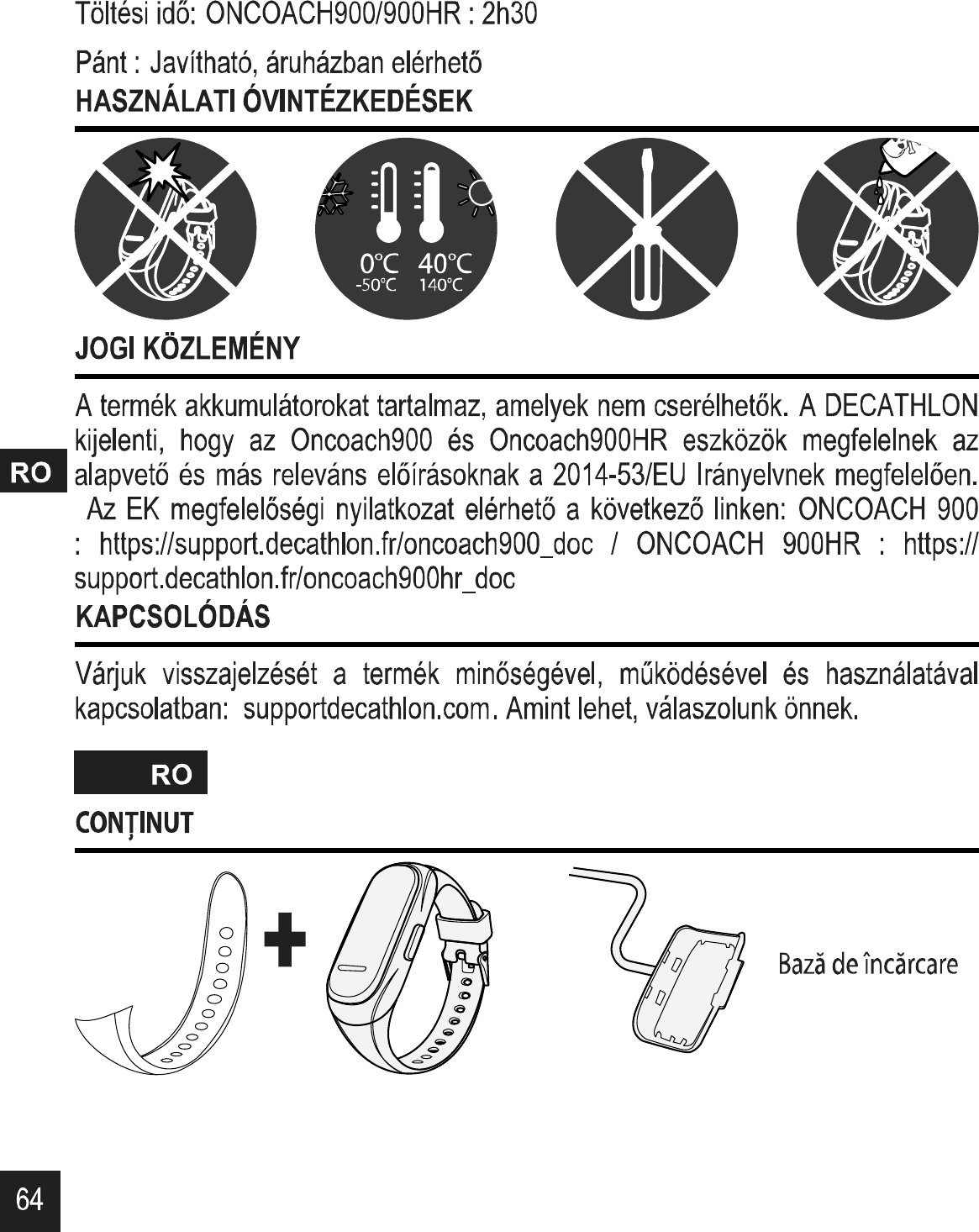 Page 9 of DECATHLON USA OC50018 ONCOACH 900 User Manual 02