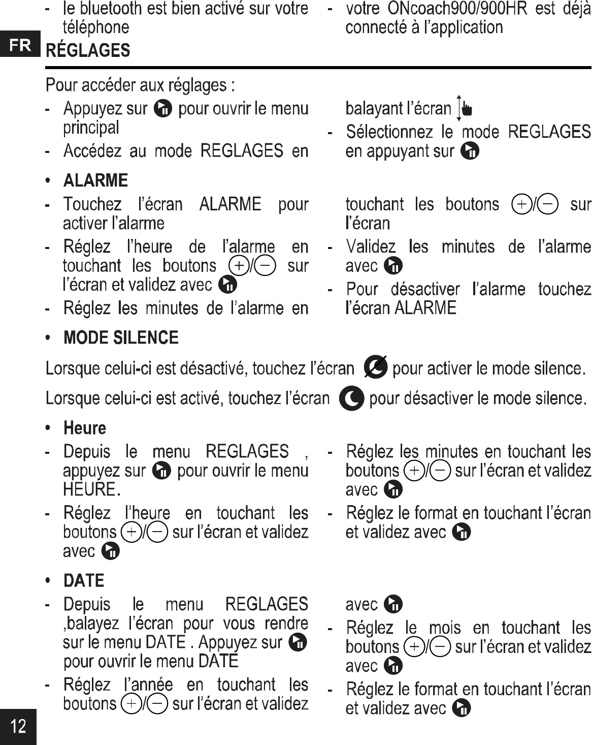 Page 12 of DECATHLON USA OC500HR18 ONCOACH 900 HR User Manual 