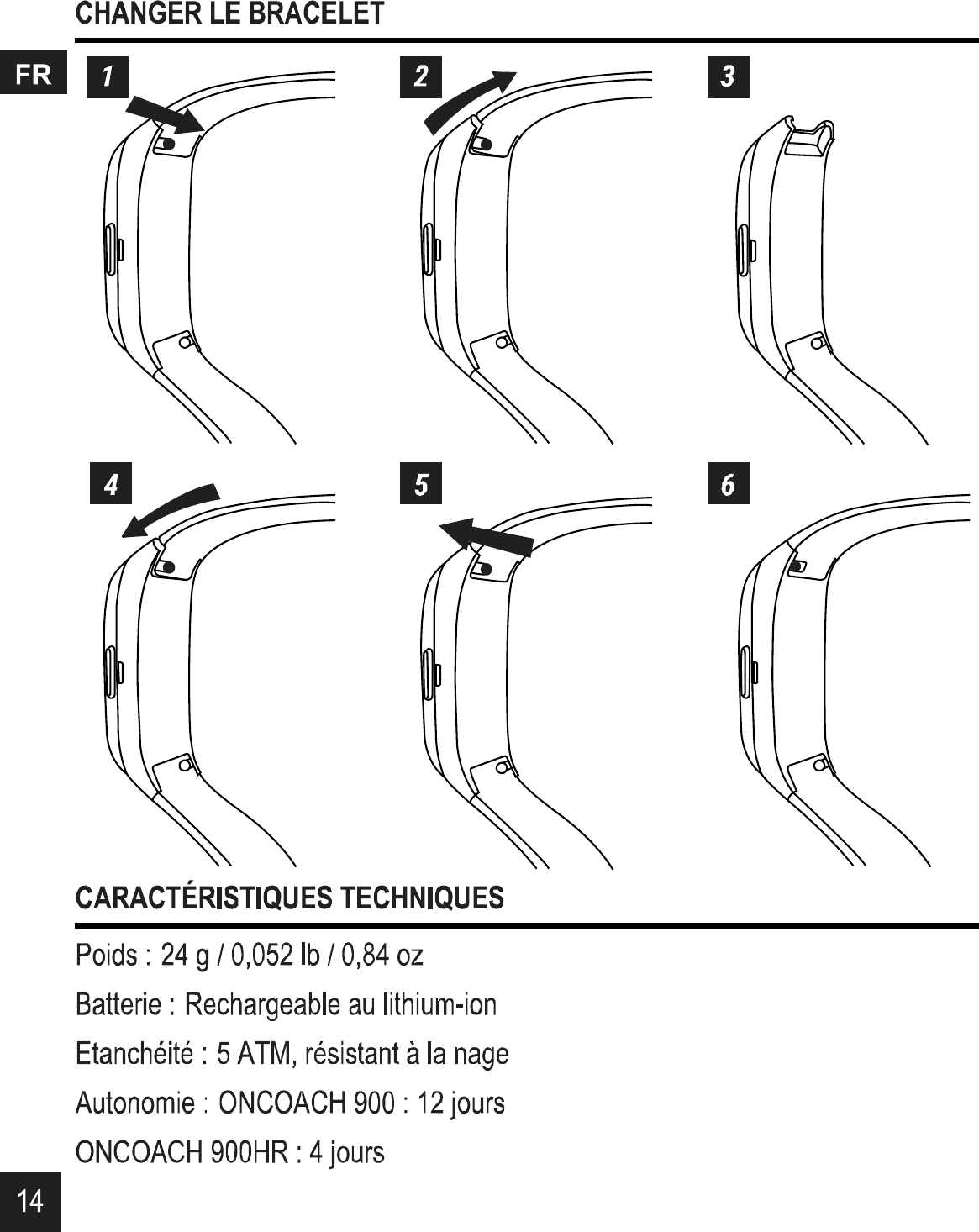 Page 14 of DECATHLON USA OC500HR18 ONCOACH 900 HR User Manual 