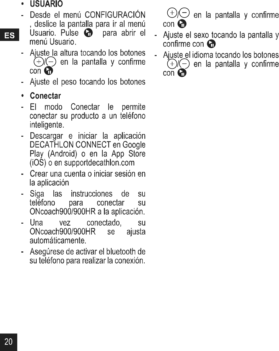 Page 20 of DECATHLON USA OC500HR18 ONCOACH 900 HR User Manual 