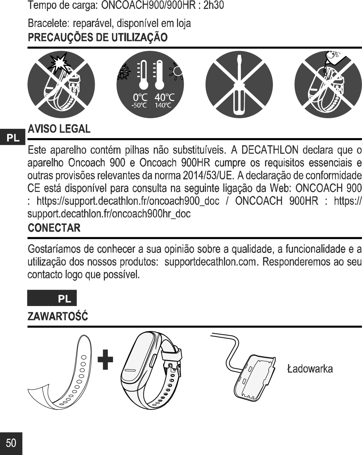 Page 51 of DECATHLON USA OC500HR18 ONCOACH 900 HR User Manual 