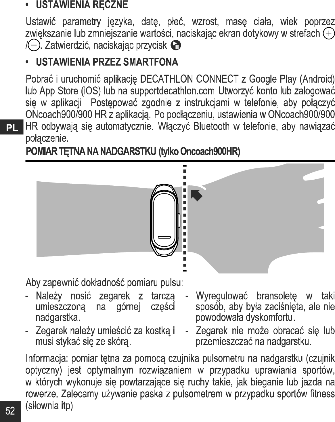 Page 53 of DECATHLON USA OC500HR18 ONCOACH 900 HR User Manual 