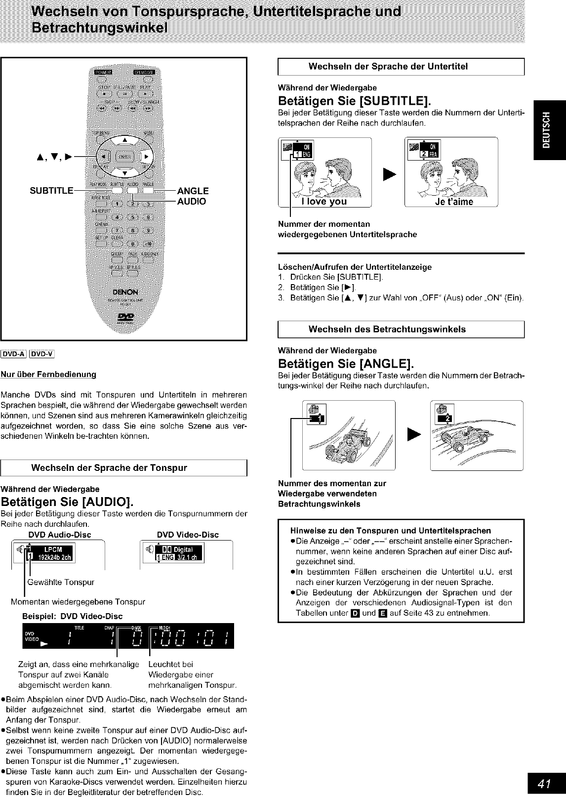 DENON DVD Systems Manual L0211065