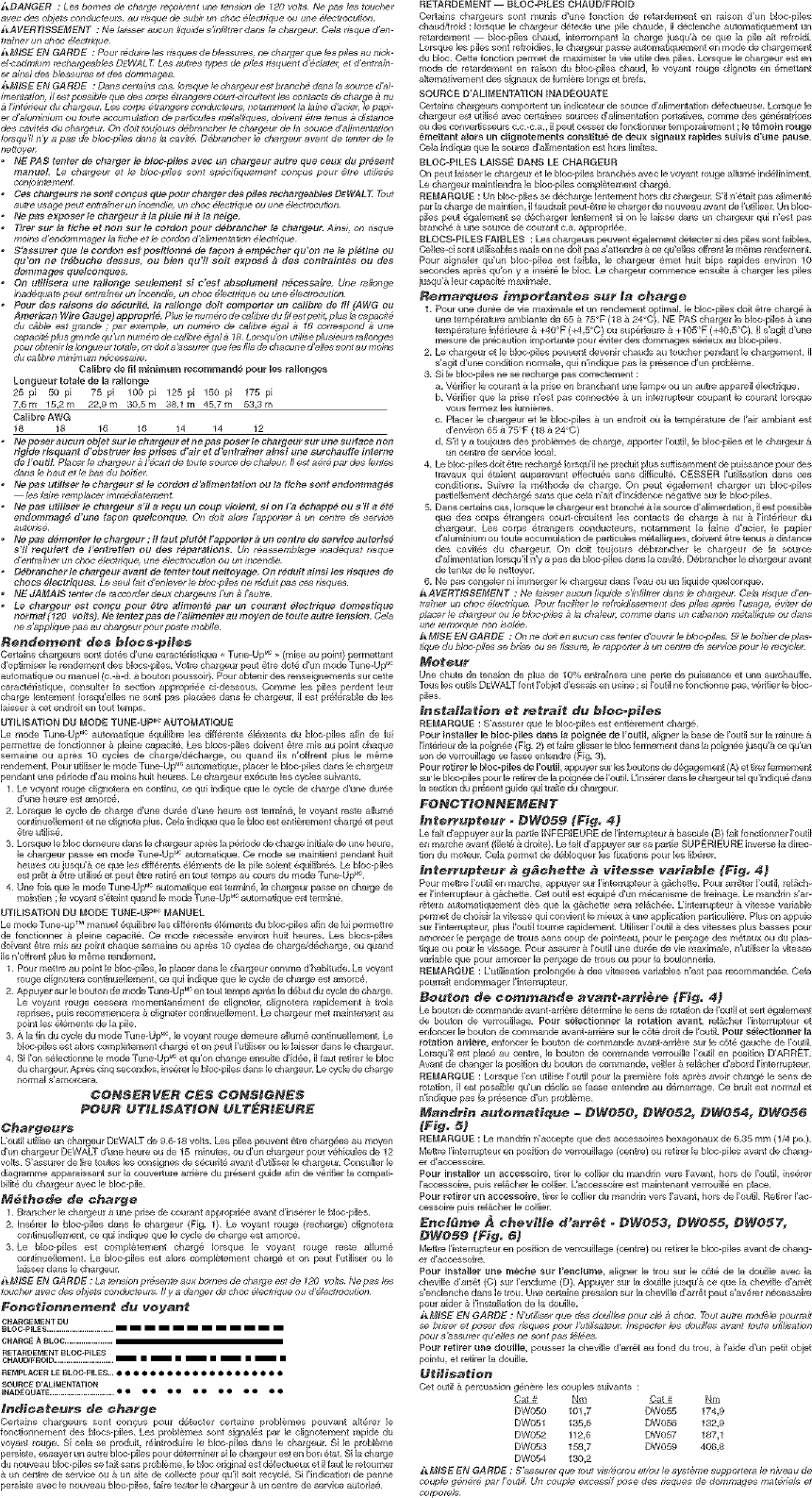 Page 4 of 7 - DEWALT  Wrenches And Accessories Manual L0522100