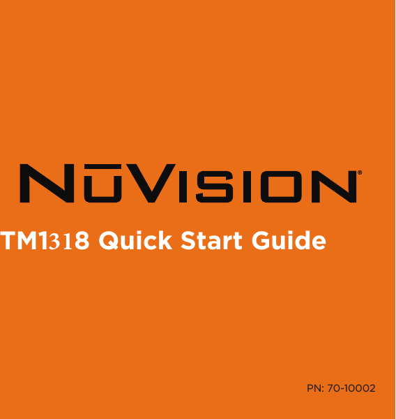 1Chapter TitleTM1318 Quick Start GuidePN: 70-10002