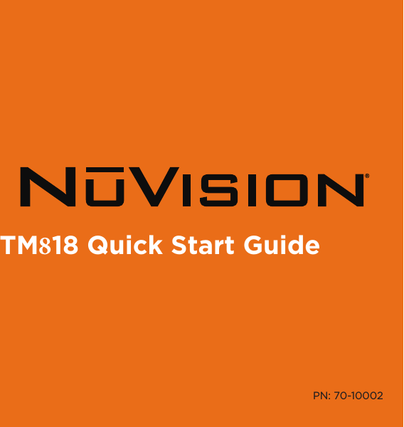 1Chapter TitleTM818 Quick Start GuidePN: 70-10002