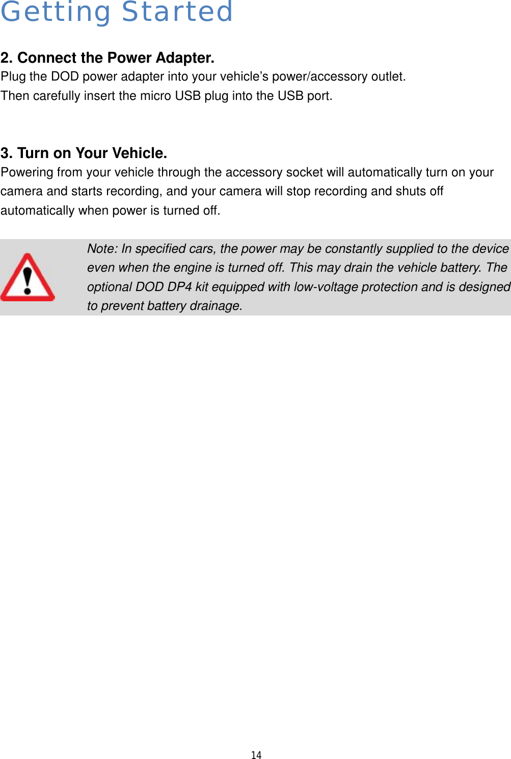 Page 16 of DOD Technology CS9DUAL Dash cam User Manual CS9 x