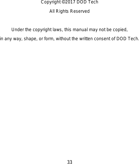 Page 35 of DOD Technology CS9DUAL Dash cam User Manual CS9 x