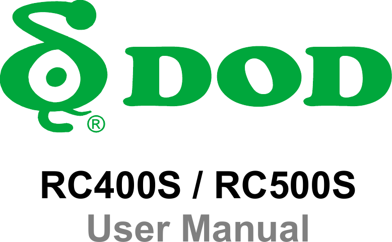  RC400S / RC500S User Manual                      
