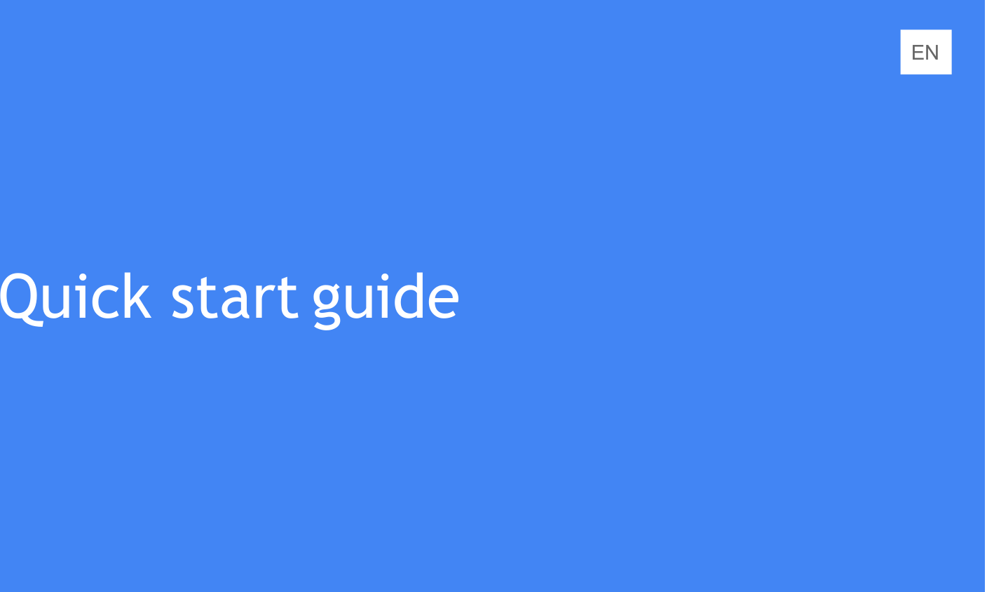 ENQuick start guide