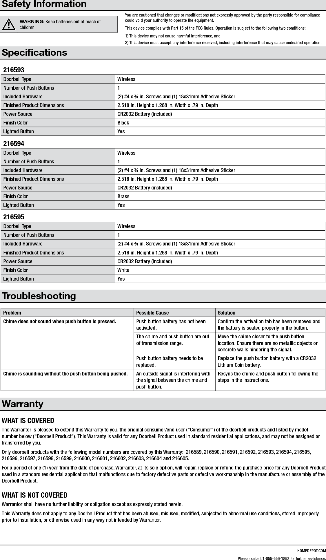 HOMEDEPOT.COMPlease contact 1-855-556-1852 for further assistance.                  41290525-01 A1 英文，书纸，A3尺寸，双面印刷