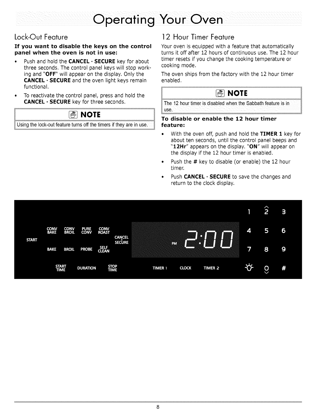 Dacor DO130 User Manual ELECTRIC OVEN Manuals And Guides L1003321