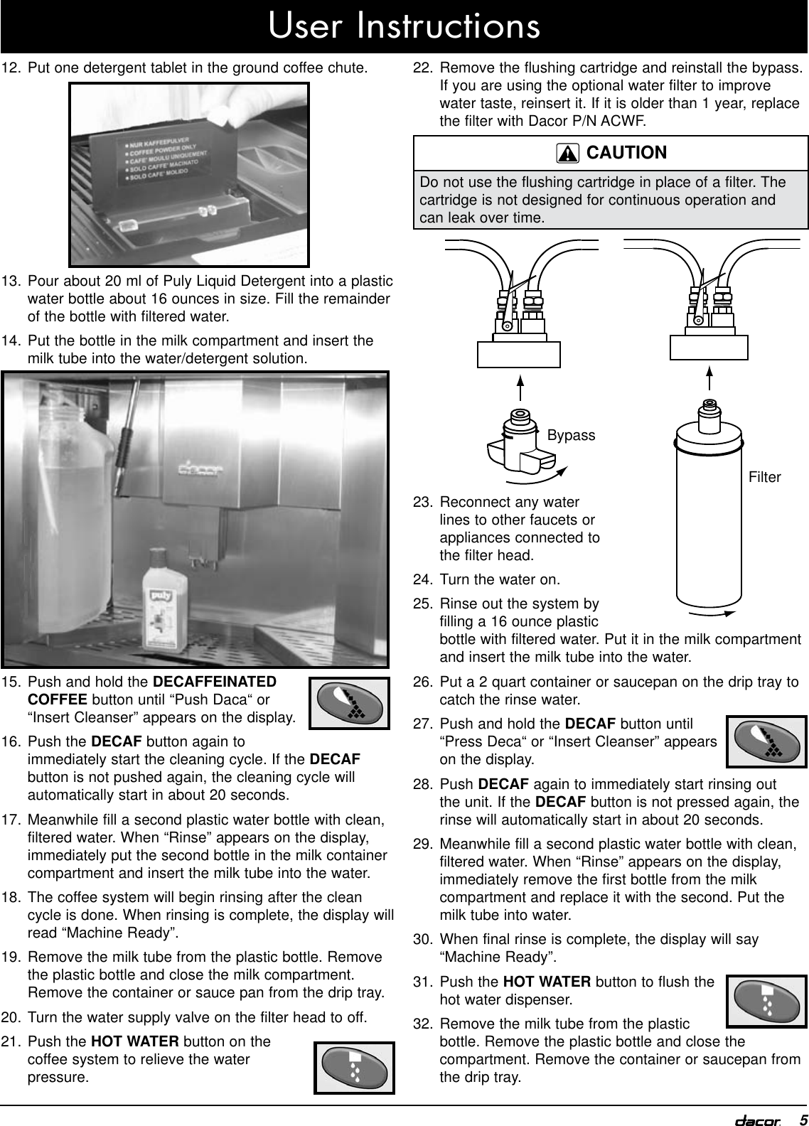 Page 7 of 8 - Dacor Dacor-Flushing-System-Kit-Acfs-Users-Manual-  Dacor-flushing-system-kit-acfs-users-manual