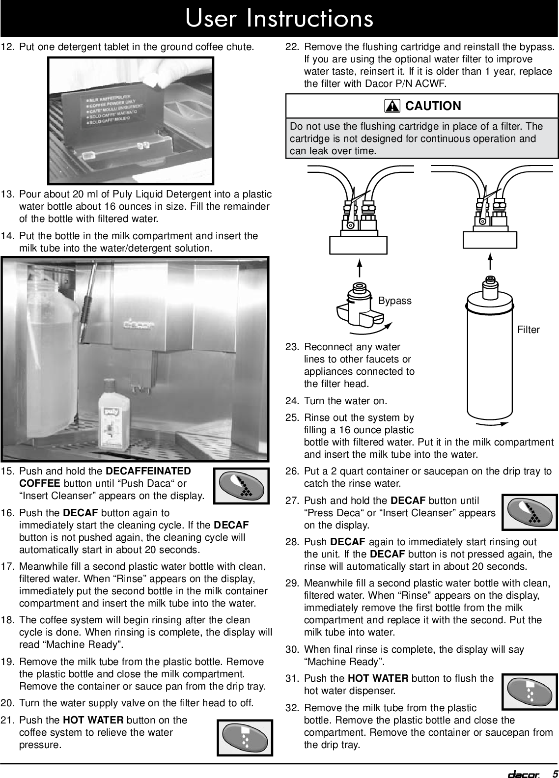 Page 8 of 8 - Dacor Dacor-Flushing-System-Kit-Acfs-Users-Manual-  Dacor-flushing-system-kit-acfs-users-manual