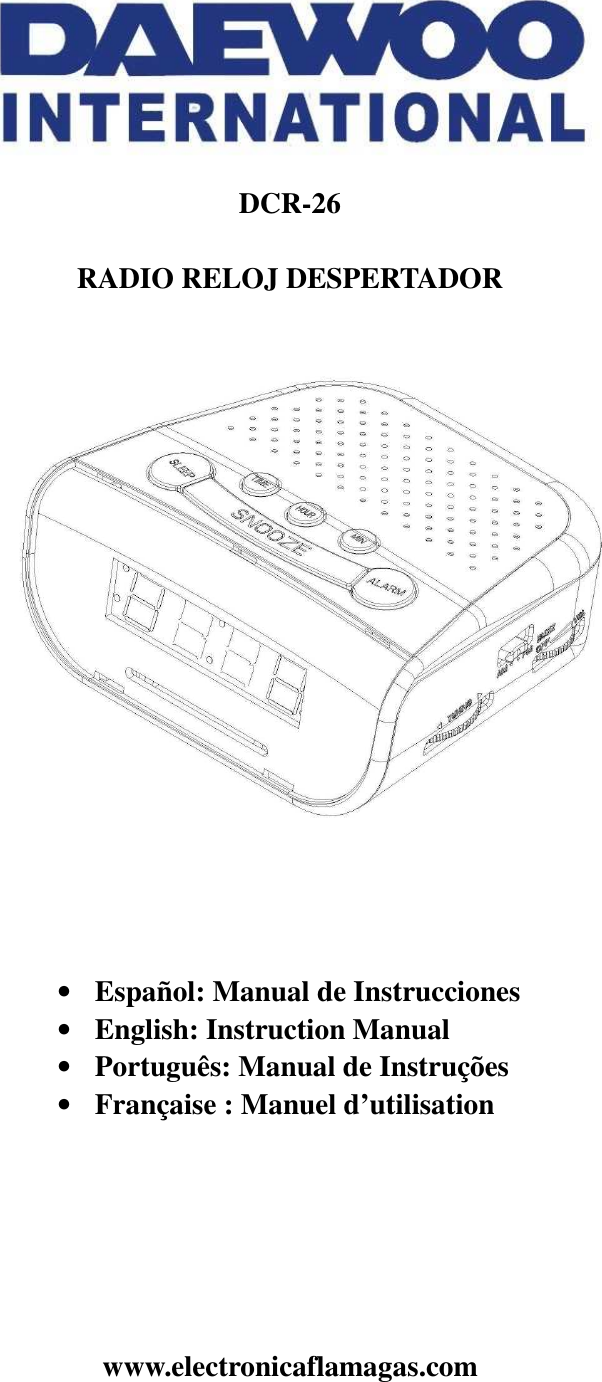 Despertador daewoo best sale international instrucciones