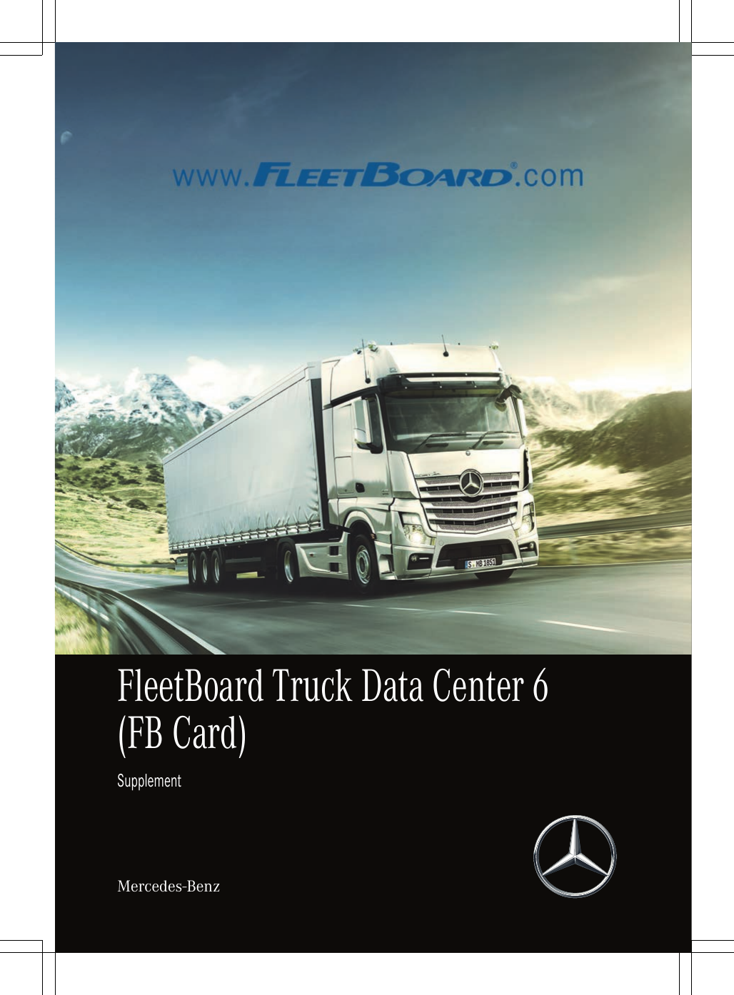 FleetBoard Truck Data Center 6(FB Card)SupplementMercedes-Benz