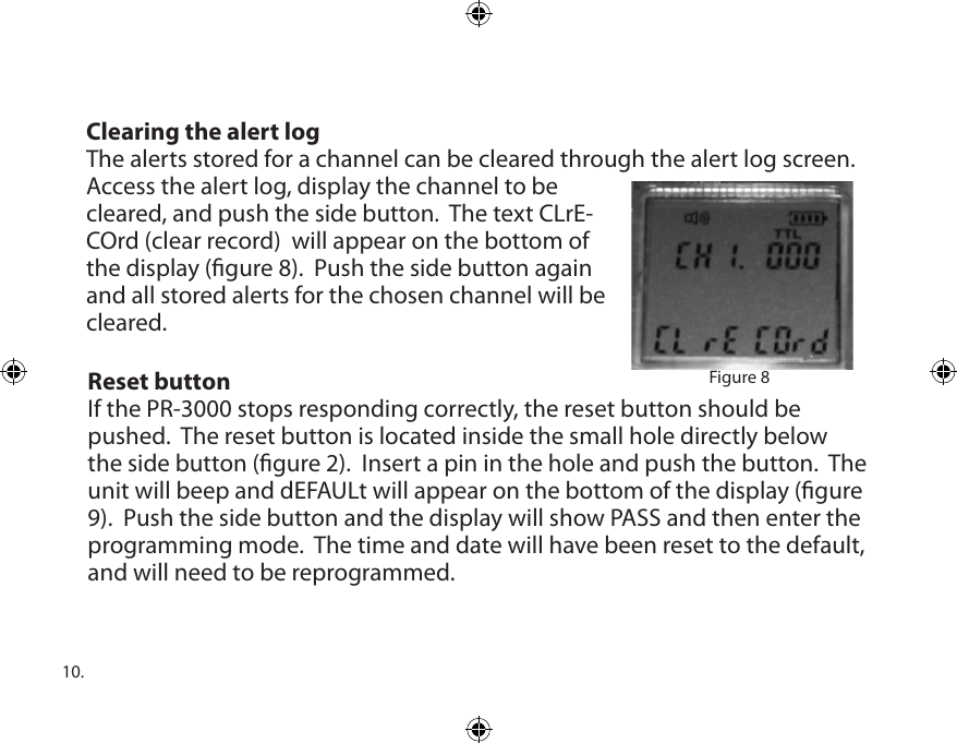 Page 10 of 12 - Dakota-Alert Dakota-Alert-Dakota-Alert-Inc-Stereo-Receiver-Portable-Receiver-Users-Manual- PR-3000 Manual  Dakota-alert-dakota-alert-inc-stereo-receiver-portable-receiver-users-manual