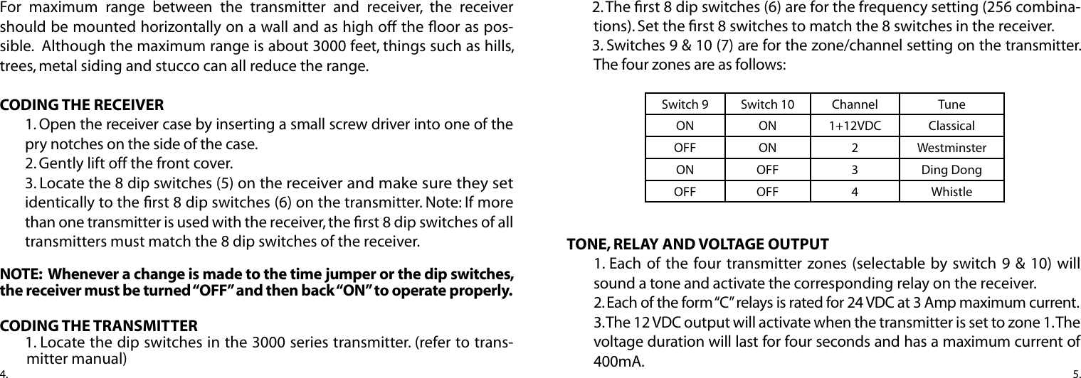 Page 3 of 5 - Dakota-Alert Dakota-Alert-Wireless-Receiver-Wr-3000-Users-Manual- WR-3000 Manual  Dakota-alert-wireless-receiver-wr-3000-users-manual