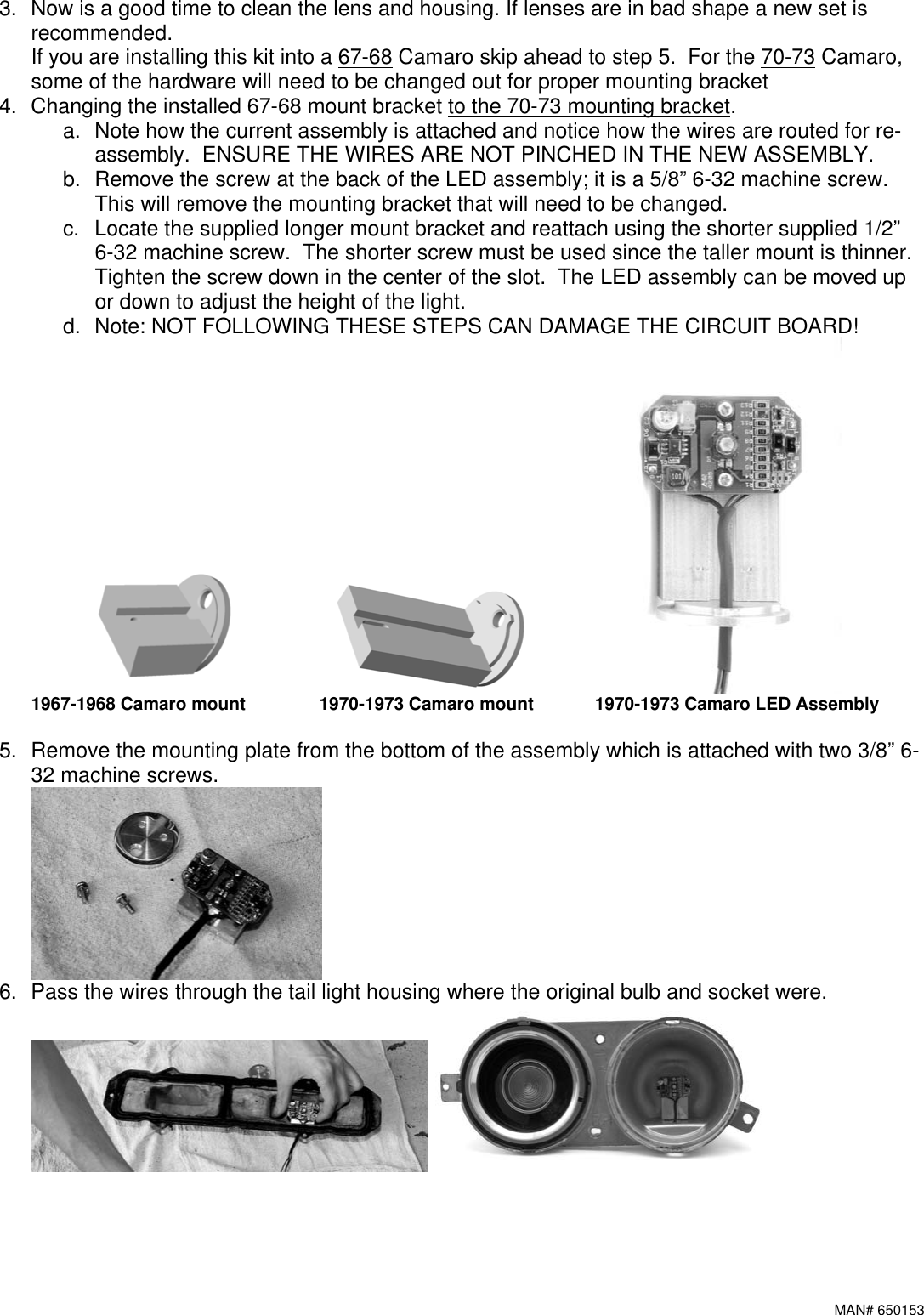 Page 2 of 4 - Dakota-Digital Dakota-Digital-Led-Tail-Lights-Lat-Nr100-Users-Manual- INSTALLATION INSTRUCTIONS Dakota-digital-led-tail-lights-lat-nr100-users-manual