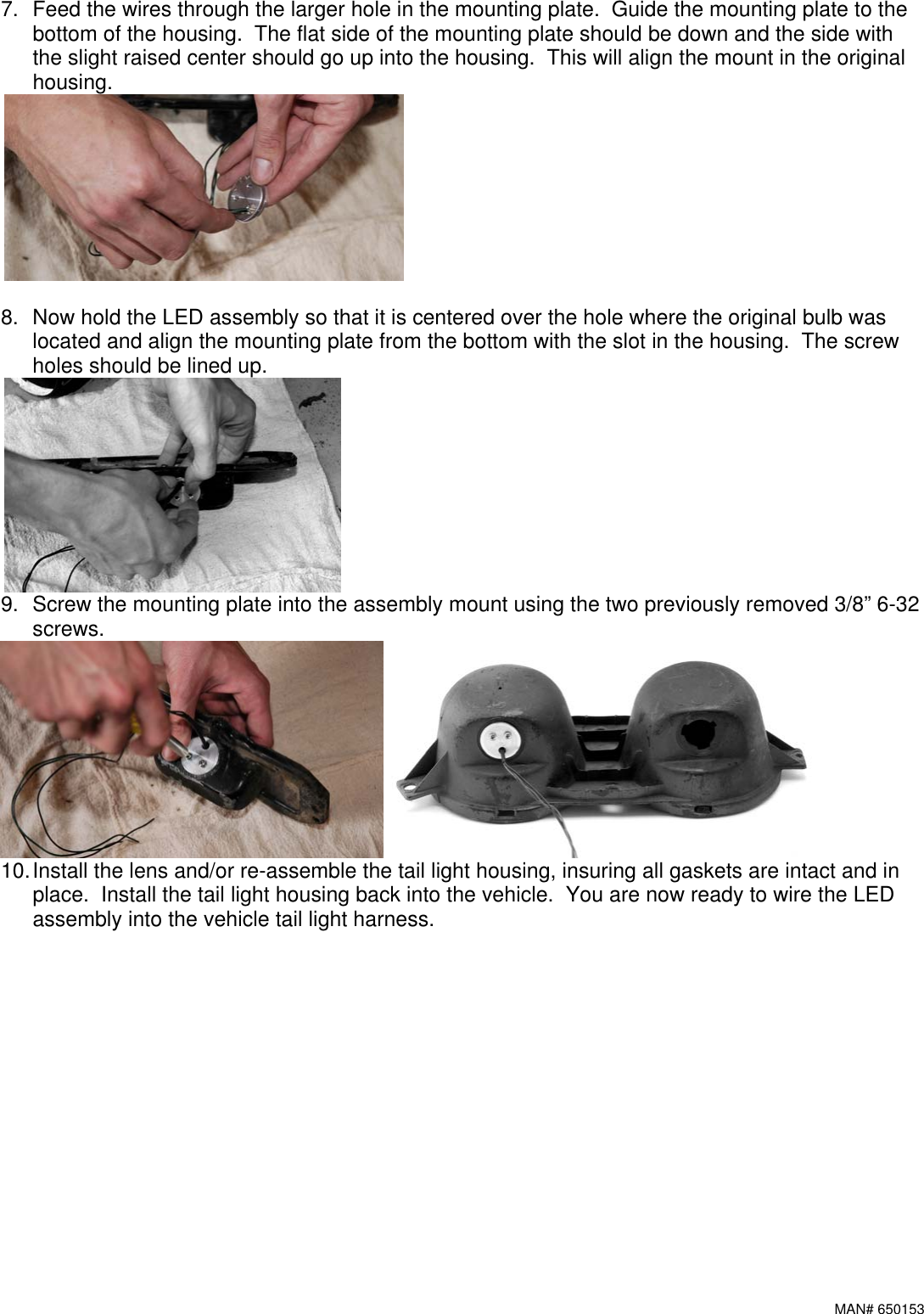 Page 3 of 4 - Dakota-Digital Dakota-Digital-Led-Tail-Lights-Lat-Nr100-Users-Manual- INSTALLATION INSTRUCTIONS Dakota-digital-led-tail-lights-lat-nr100-users-manual