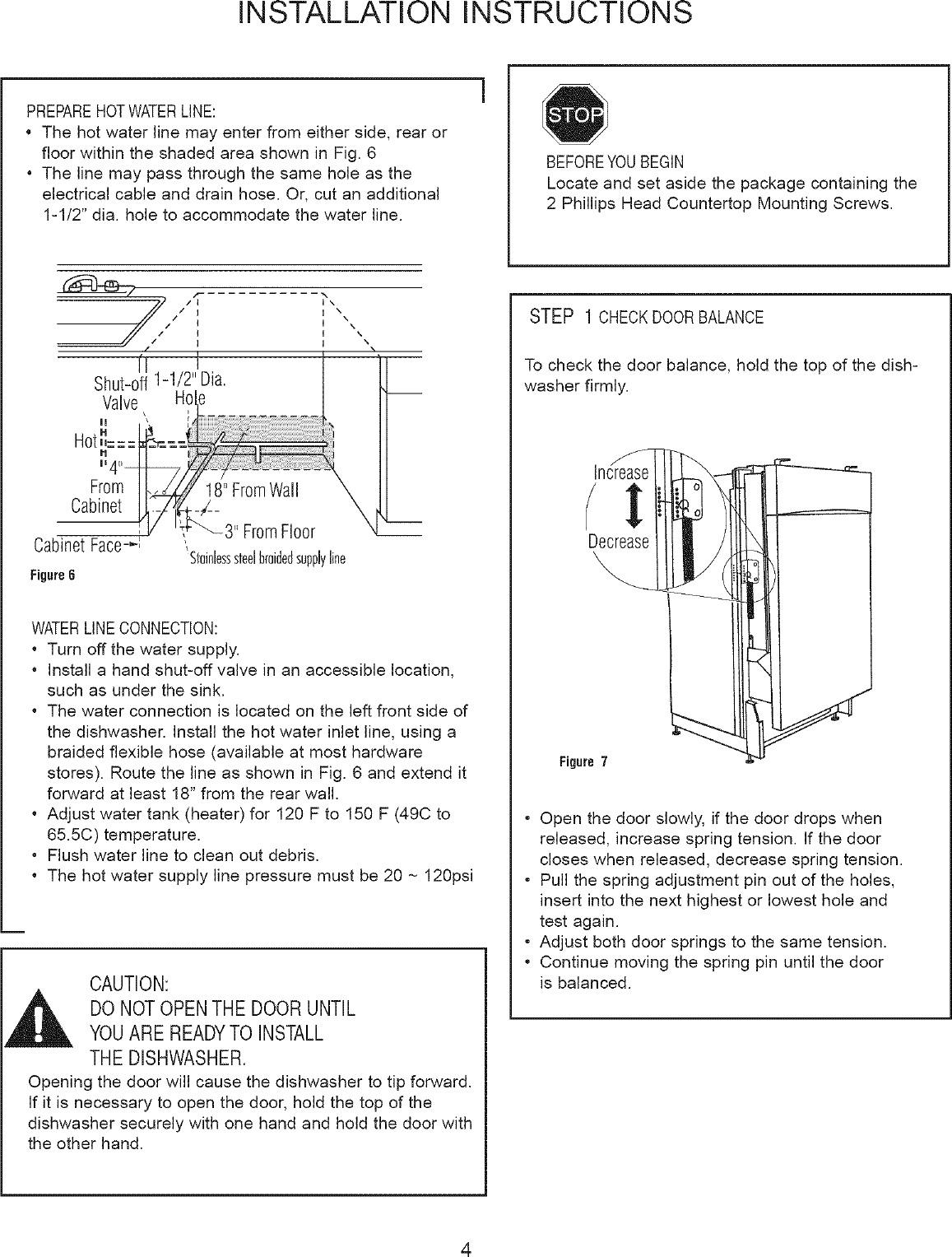 Page 5 of 12 - Danby DDW2405W User Manual  DISHWASHER - Manuals And Guides L0712172