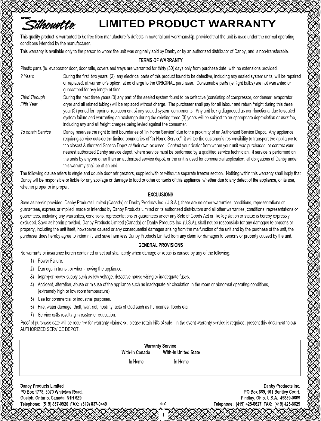 Page 3 of 7 - Danby DWC282BL User Manual  WINE COOLER - Manuals And Guides L0712183