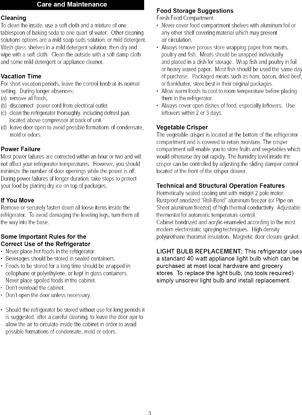 Page 5 of 7 - Danby Danby-Dar1102W-Users-Manual-  Danby-dar1102w-users-manual
