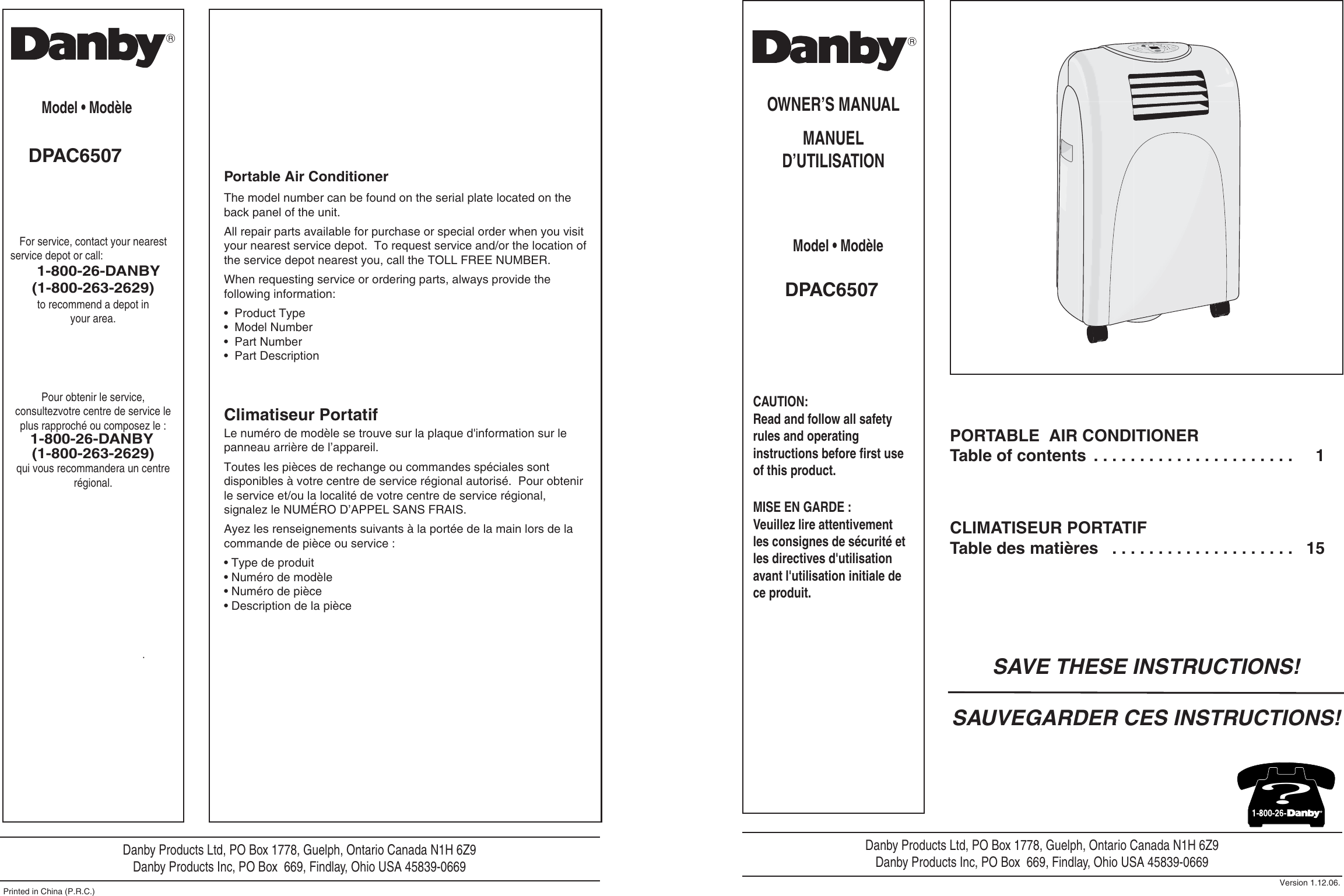 danby dpac 6507