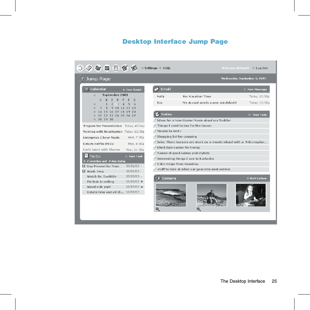 Desktop Interface Jump Page                                                                                                                               The Desktop Interface      25