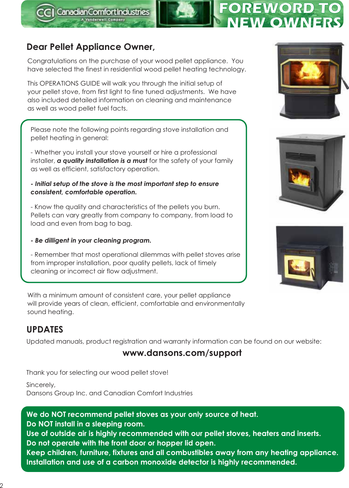 Dansons Group Can Csa B365 Users Manual Performance Tips