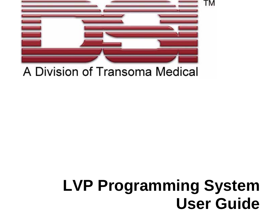  LVP Programming System User Guide